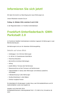 Frankfurt: GWH-Parkstadt: GWH Wohnungsgesellschaft mbH Hessen