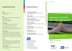 Inklusion in der Kin- der- und Jugendarbeit