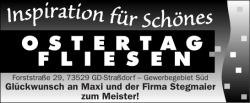 Gl&uuml;ckwunsch an Maxi und der Firma Stegmaier zum Meister!
