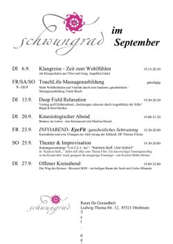 Schwungrad im September