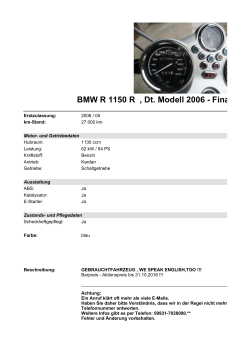Detailansicht BMW R 1150 R €,€Dt. Modell 2006