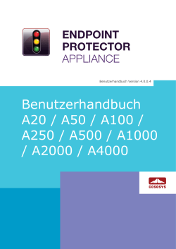 Endpoint Protector Appliance - Benutzerhandbuch
