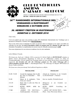 Programme Rustenhart 2016