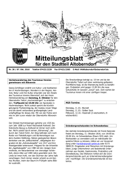 Mitteilungsblatt Nr. 30 - 07.10. - in der Stadt Oberndorf am Neckar
