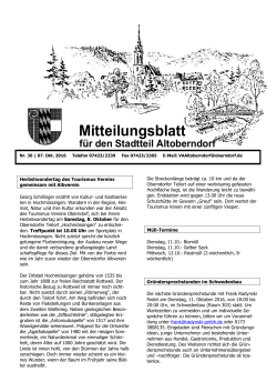 Mitteilungsblatt Nr. 30 - 07.10. - in der Stadt Oberndorf am Neckar