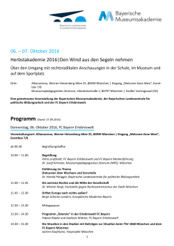 Programm - Bayerische