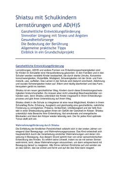 Informationen zu Schulkindern mit Lernst&ouml;rungen und ADHS von