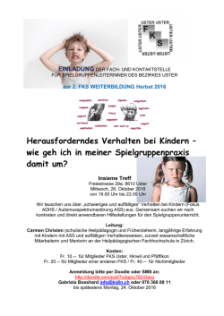 Herausforderndes Verhalten bei Kindern &ndash; wie geh ich