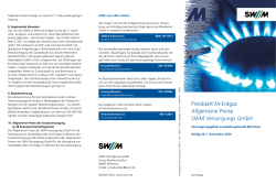 Preisblatt M-Erdgas für München