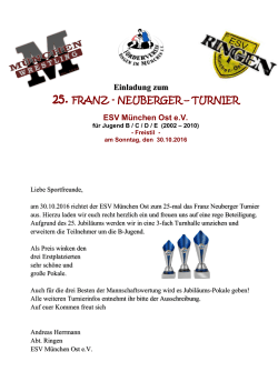 25. franz - neuberger – turnier
