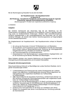 Hauptdezernentin/Hauptdezernent im Dezernat 34
