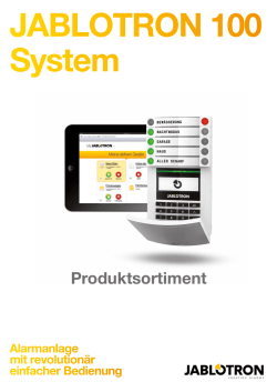 JA-100 Produktkatalog  [] - Hi