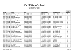 Heimspielplan - ATV TDE Group Trofaiach
