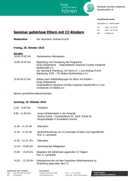 Programm... - Cochlear Implant Verband Baden