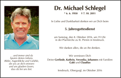 Dr. Michael Schlegel