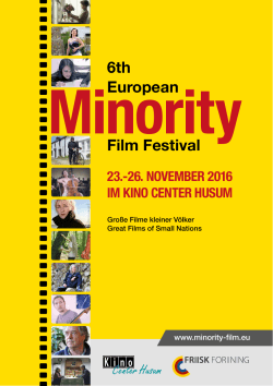 6th European Film Festival - European Minority Film Festival