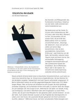 Glückliche Akrobatik - Kunstverein KunstHaus Potsdam eV