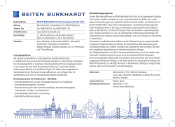 beiten burkhardt - Arbeit und Arbeitsrecht