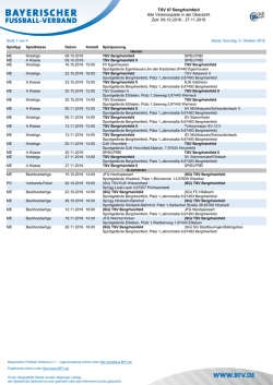 TSV 07 Bergrheinfeld Alle Vereinsspiele in der Übersicht Zeit