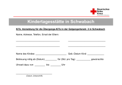 Kindertagesstätte in Schwabach