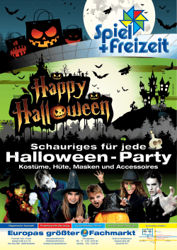 Halloween - Party - bei Spiel + Freizeit in Gersthofen