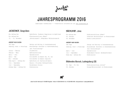 Jahresprogramm