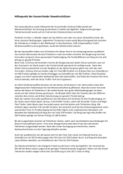 Bericht - Der Schützenverein Stein