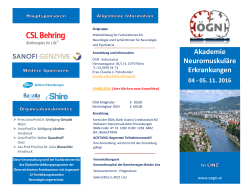 Programm - Österreichische Gesellschaft für Neurologie