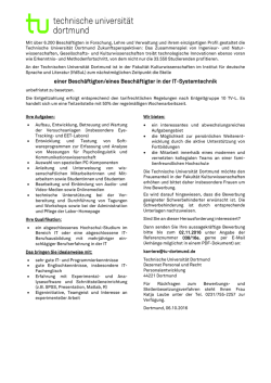 einer Besch&auml;ftigten/eines Besch&auml;ftigter in der IT