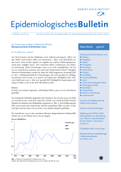 Epidemiologisches Bulletin 39/2016