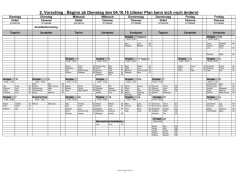 Jugendtrainingsplan