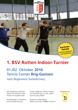 1. BSV Rotten Indoor-Turnier