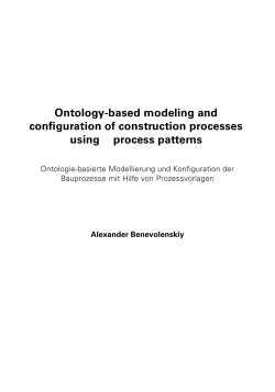 Ontology-based modeling and configuration of
