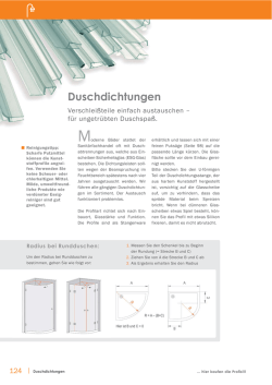 Duschdichtungen - Graf