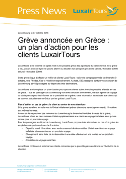 Gr&egrave;ve annonc&eacute;e en Gr&egrave;ce : un plan d`action pour les clients