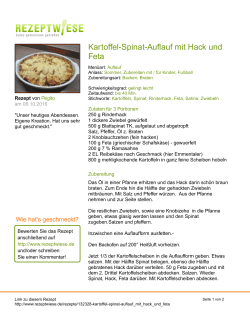 Kartoffel-Spinat-Auflauf mit Hack und Feta