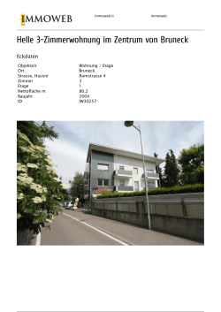 Helle 3-Zimmerwohnung im Zentrum von Bruneck
