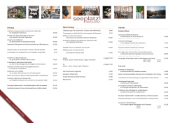 Speisekarte - Seehotel Grundlsee