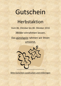 Herbstaktion - Atelier Unikum