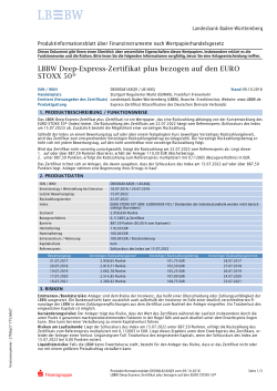 LBBW Deep-Express-Zertifikat plus bezogen auf - lbbw