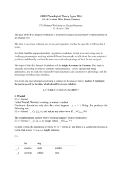 here - Phonological Theory Agora