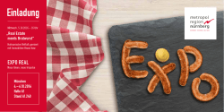Einladung - Real Estate meets Bratwurst - EXPO REAL