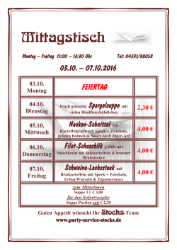 Mittagstisch - Party-Service