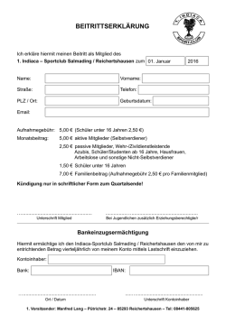 hier das Formular um Mitglied zu werden