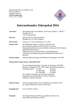 Internationaler Oderpokal 2016
