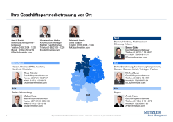 Ihre Gesch&auml;ftspartnerbetreuung vor Ort