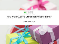 G+J Weihnachts-Umfelder "Geschenke"