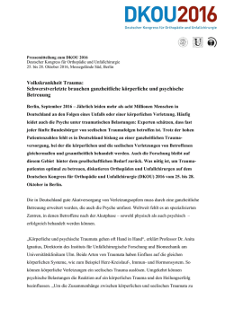 DKOU 2010 - Deutsche Gesellschaft f&uuml;r Unfallchirurgie