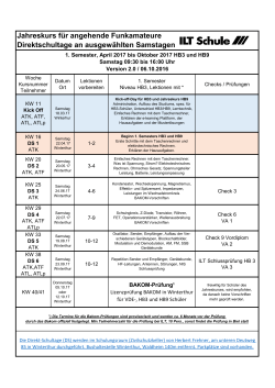 Jahreskurse HB3 und HB9 2017/2018 - ILT