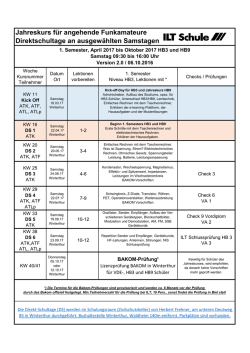 Jahreskurse HB3 und HB9 2017/2018 - ILT